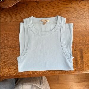 light blue tank, banana republic